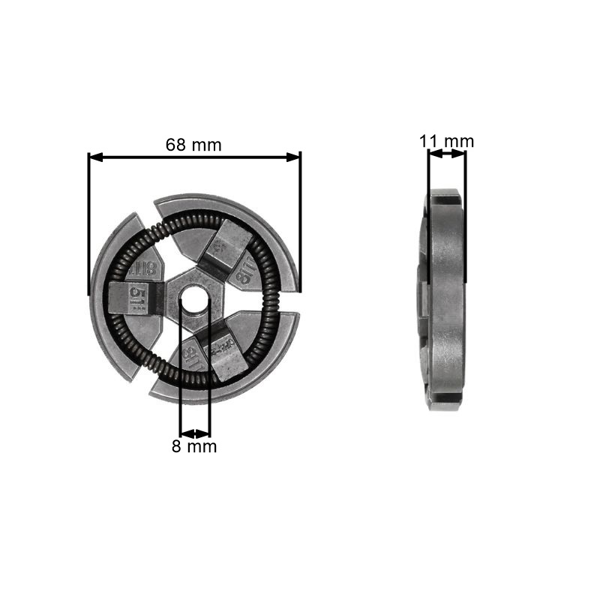 Spojka pre motorové píly a krovinorezy Husqvarna 40 45 49 240 240R 245R 245RX Jonsered GR41 GR50 RS44 2041 2045 2050 (OEM 503173101)