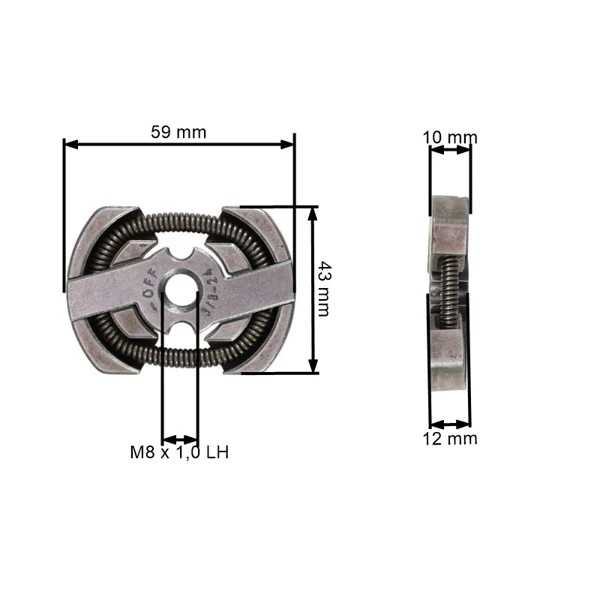 Spojka pre motorové píly OLEO-MAC Oleo-mac GS35 GS350 GS350C Efco MT350 MT3500 (OEM 50240031R)