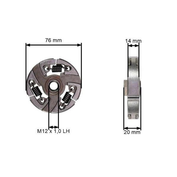 Spojka pre rozbrusovacie píly Partner K760 K770 (OEM 503744406)