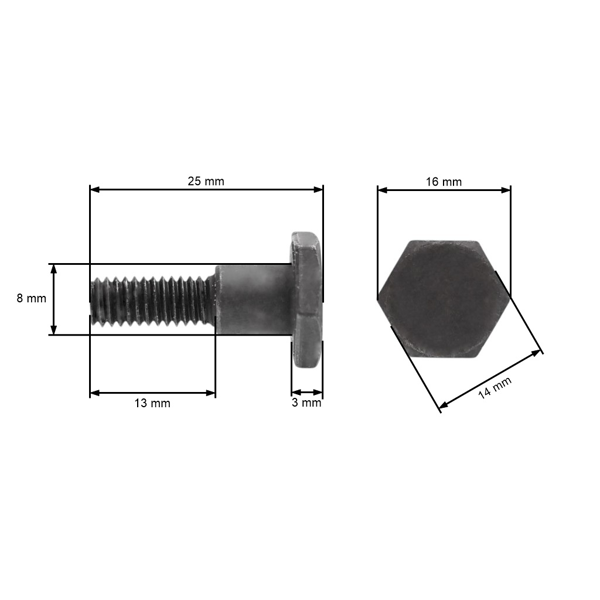 Spojková skrutka pre činské krovinorezy a krovinorezy z hobbymarketov s objemom motora 26 cm3