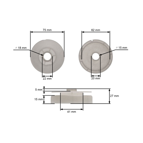 Štartovacia kladka pre Čínske motorové píly a píly z hobbymarketov s obsahom motora 45 ccm 52 ccm
