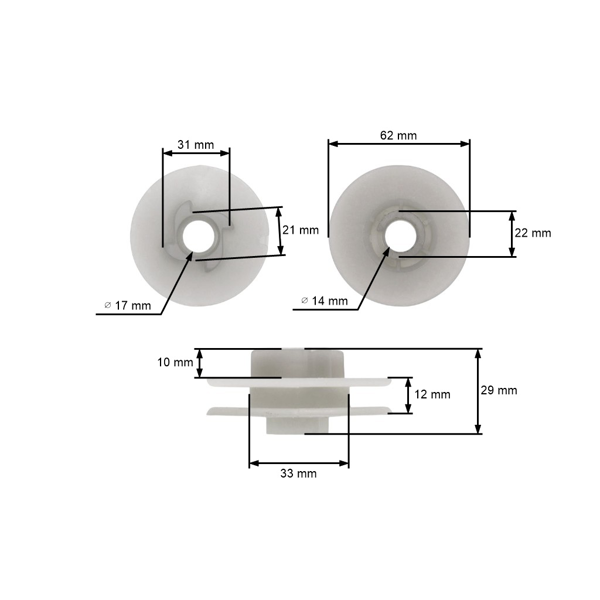Štartovacia kladka pre Čínske motorové píly a píly z hobbymarketov s obsahom motora 45 ccm 52 ccm