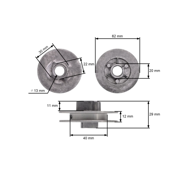 Štartovacia kladka pre Čínske motorové píly a píly z hobbymarketov s obsahom motora 45 ccm 52 ccm (R-4T-AL)