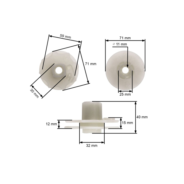 Štartovacia kladka pre motorové píly Husqvarna 120 Mark II 230 235 236 240 Jonsered CS2234 CS2238 McCulloch Mac 738 Mac 740 Mac 838 Partner P738 P740 Poulan S1970 (OEM 530057890)