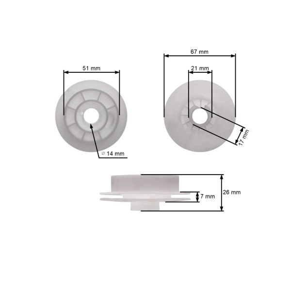 Štartovacia kladka pre motorové píly Husqvarna 340 345 350 435 440 445 450 (OEM 537423201)