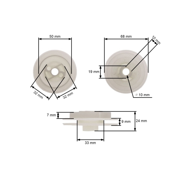 Štartovacia kladka pre motorové píly Stihl MS240 MS260 024 026 028 034 (OEM 11251950401)