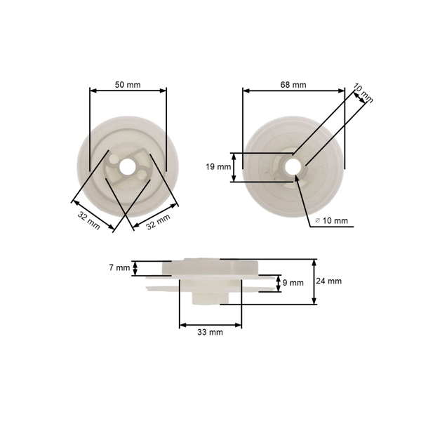 Štartovacia kladka pre motorové píly Stihl MS240 MS260 024 026 028 034 (OEM 11251950401)