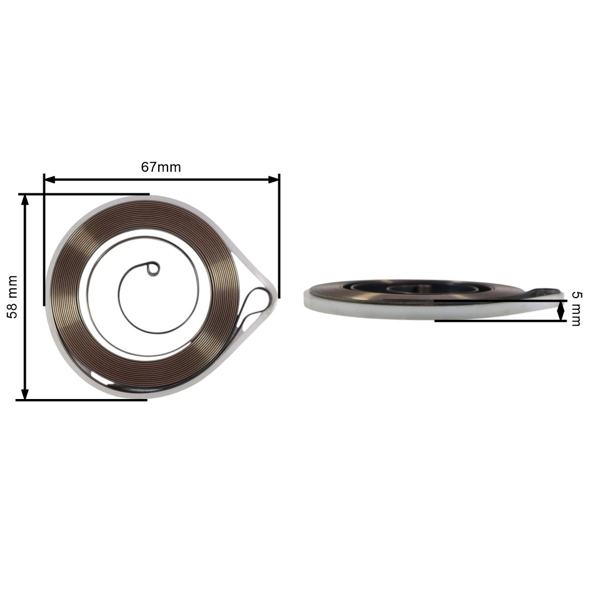 Štartovacia pružina pre Čínske motorové píly a píly z hobbymarketov s obsahom motora 45 ccm 52 ccm 58 ccm