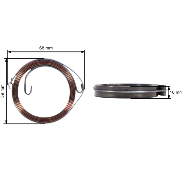 Štartovacia pružina pre Čínske píly a píly z hobbymarketov s obsahom motora 45 ccm - 52 ccm