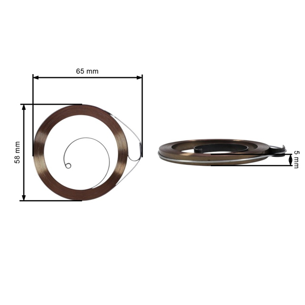 Štartovacia pružina pre Stihl HL45 FS38 FS45 FS45C FS45L FS46 FS46C MM55 MM55C FS55 FS55C FS55R FS55RC FS55T KM55 KM55C KM55R KM55RC FC55 (OEM 41401900601)