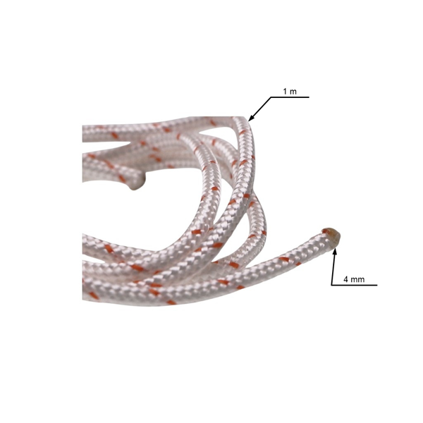 Štartovacie lanko 4,0 mm x 1,0 m pre motorové píly krovinorezy postrekovače a iné záhradné zariadenia