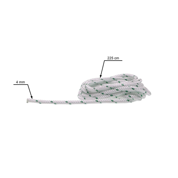 Štartovacie lanko 4,0 mm x 225 cm pre motorové píly krovinorezy postrekovača a ďalšiu záhradnú techniku