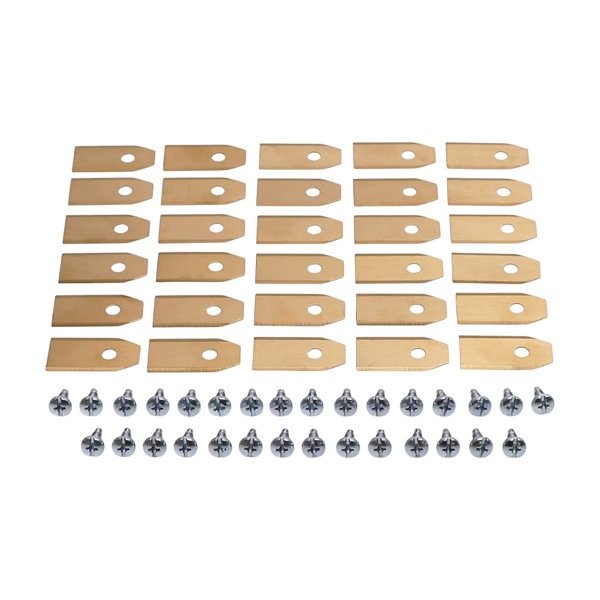 Súprava 30 ks. žacích nožov 3,5 cm (1,4") pre robotické kosačky Husqvarna McCulloch Flymo Gardena (OEM 577864603 535138702 535138703 577864401 577864402)