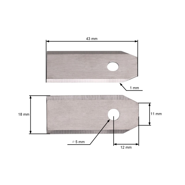 Súprava 30 ks. žacích nožov 4,3 cm (1,7") pre robotické kosačky Husqvarna McCulloch Flymo Gardena (OEM 577864603 535138702 535138703 577864401 577864402)