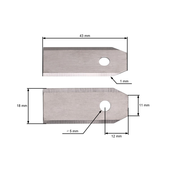 Súprava 30 ks. žacích nožov 4,3 cm (1,7") pre robotické kosačky Husqvarna McCulloch Flymo Gardena (OEM 577864603 535138702 535138703 577864401 577864402)
