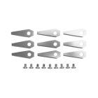 Súprava 9 ks. žacích nožov 4,9 cm (2") pre robotické kosačky Bosch Indego 350 Indego 350 Connect Indego 1100 Connect (OEM F016800321)