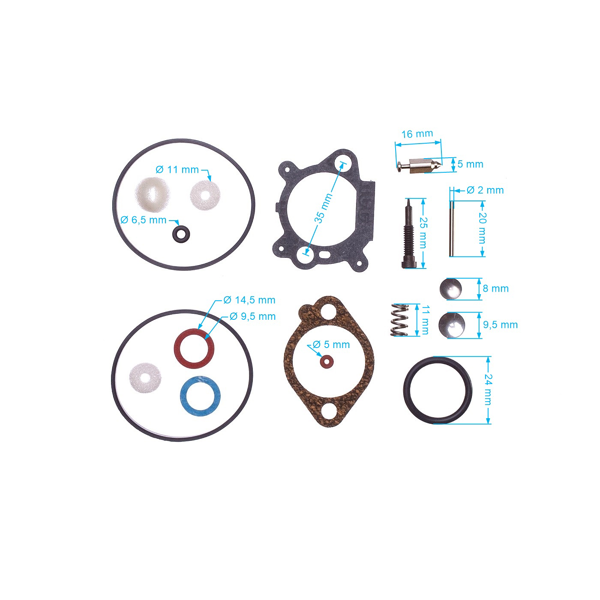 Súprava na opravu karburátora pre motory Briggs & Stratton (OEM 498261 398183 490937 492495 493762 498260)