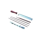 Súprava na údržbu vodiacich líšt zaostrovania pílových reťazí pre motorové elektrické a akumulátorové píly