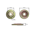 Súprava unášača žacieho noža a prítlačnej podložky pre čínske motorové krovinorezy a krovinorezy z hobbymarketov