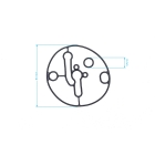 Tesnenie plavákovej misky karburátora pre motory Briggs & Stratton (OEM 698781 698781C)