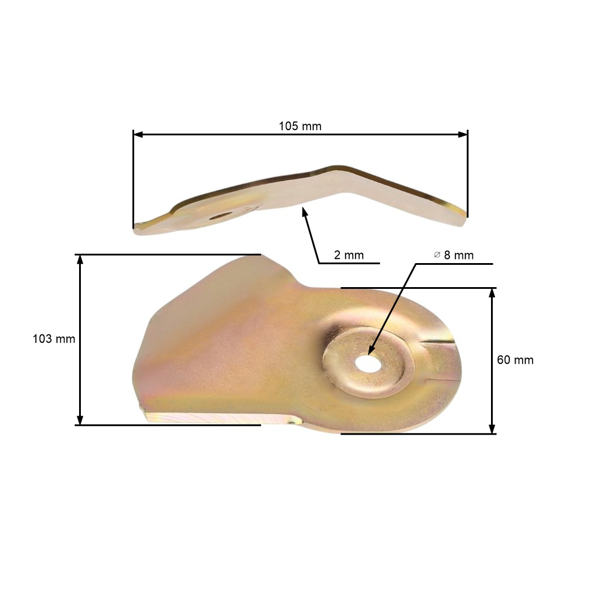 Triplexný nôž 10,5 cm (4") pre Wolf 2.42 4.42 6.42 HB 42 42 42/52 (OEM 6340-078 6340-078 6340-082 VI42/52 6340078)