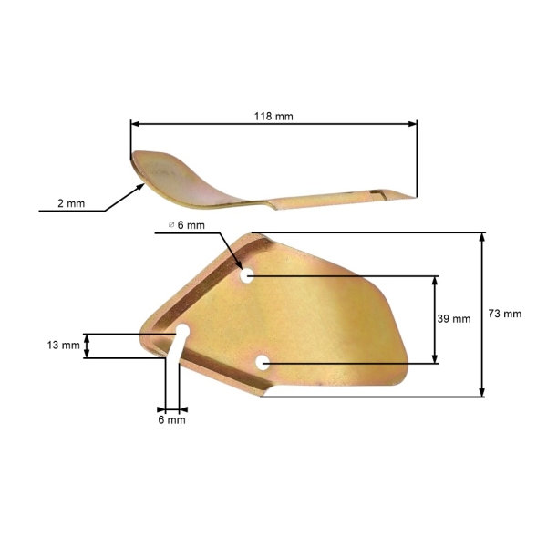 Trojitý nôž 11,8 cm (5") pre kosačky Wolf 42/52 (OEM 4180048 4180080 4180080)