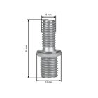 Univerzálna poloautomatická vyžínacia hlava pre krovinorezy a motorové vyžínače s vonkajším priemerom 130 mm so sadou adaptérov