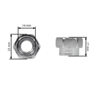 Univerzálna poloautomatická vyžínacia hlava pre krovinorezy a motorové vyžínače s vonkajším priemerom 130 mm so sadou adaptérov