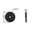 Univerzálna poloautomatická vyžínacia hlava pre krovinorezy a motorové vyžínače so závitom M10 x 1,25 s vonkajším priemerom 127 mm