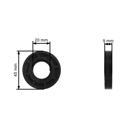 Univerzálna poloautomatická vyžínacia hlava pre krovinorezy a motorové vyžínače so závitom M10 x 1,25 s vonkajším priemerom 127 mm