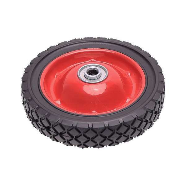 Univerzálne oceľové koleso s ložiskom pre záhradné kosačky priemer 175 mm gumová pneumatika