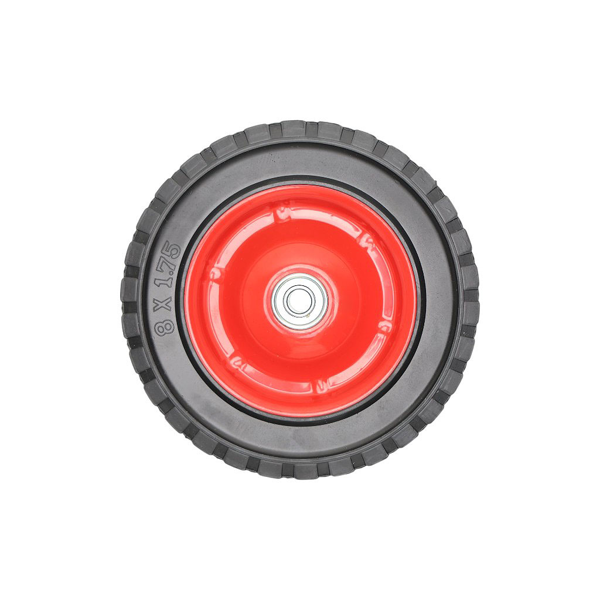 Univerzálne oceľové koleso s ložiskom pre záhradné kosačky priemer 200 mm gumová pneumatika