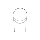 Univerzálne oceľové lanko z nehrdzavejúcej ocele veľkosti 2500 mm typu malé T