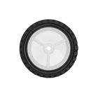 Univerzálne plastové koleso pre záhradné kosačky priemer 175 mm gumová pneumatika