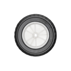 Univerzálne plastové koleso pre záhradné kosačky priemer 200 mm gumová pneumatika