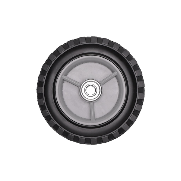 Univerzálne plastové koleso s ložiskom pre záhradné kosačky priemer 150 mm gumová pneumatika