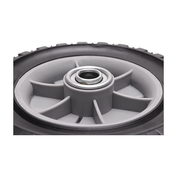 Univerzálne plastové koleso s ložiskom pre záhradné kosačky priemer 150 mm gumová pneumatika