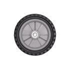 Univerzálne plastové koleso s ložiskom pre záhradné kosačky priemer 175 mm gumová pneumatika