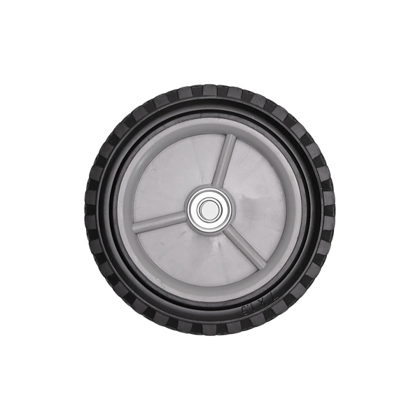 Univerzálne plastové koleso s ložiskom pre záhradné kosačky priemer 175 mm gumová pneumatika