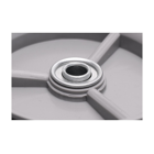 Univerzálne plastové koleso s ložiskom pre záhradné kosačky priemer 175 mm gumová pneumatika