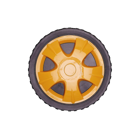 Univerzálne plastové koleso s ložiskom pre záhradné kosačky priemer 175 mm