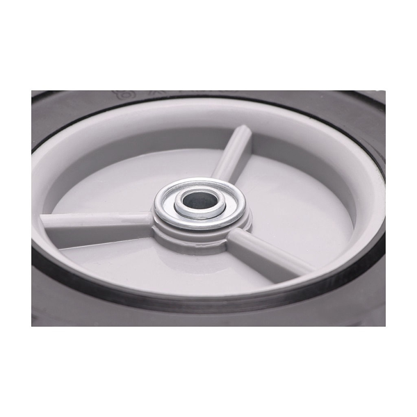 Univerzálne plastové koleso s ložiskom pre záhradné kosačky priemer 200 mm gumová pneumatika