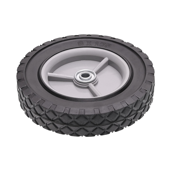 Univerzálne plastové koleso s ložiskom pre záhradné kosačky priemer 200 mm gumová pneumatika