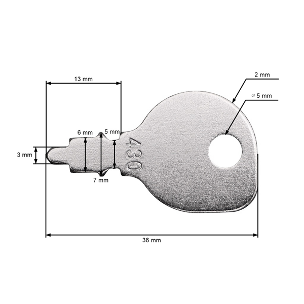 Univerzálny kľúčik spínacej skrinky pre záhradné traktory