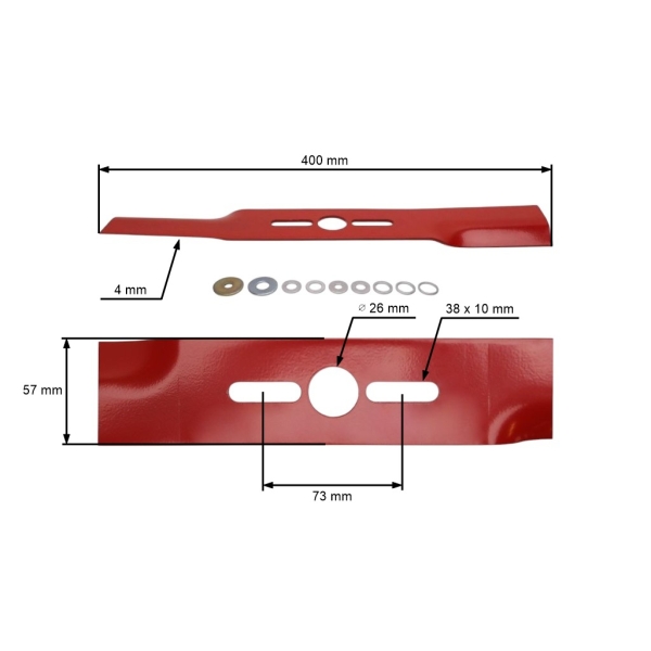Univerzálny nôž Oregon 40 cm (16") pre motorové kosačky