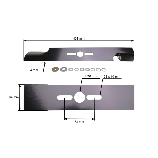 Univerzálny nôž Oregon 45,1 cm (18") pre motorové kosačky