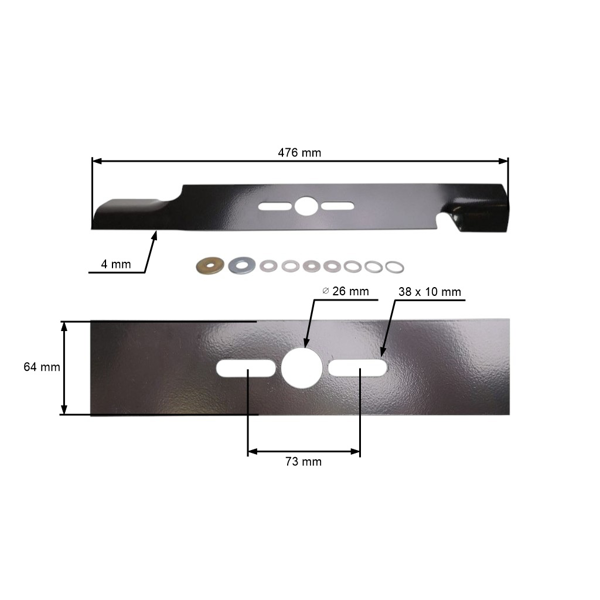 Univerzálny nôž Oregon 47,6 cm (19") pre motorové kosačky