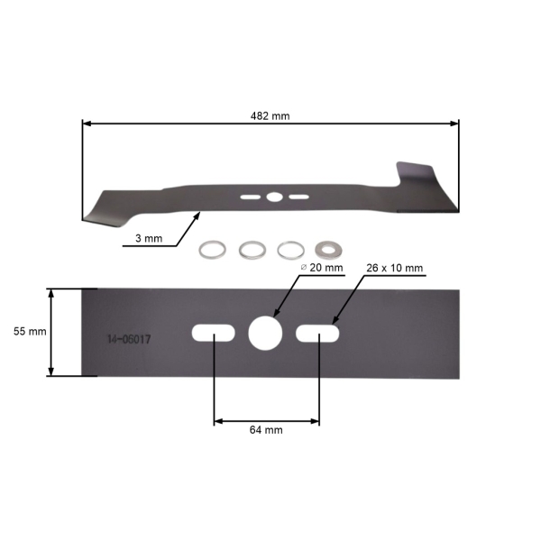 Univerzálny žací nôž so zberom pre motorové kosačky 48,2 cm (19")