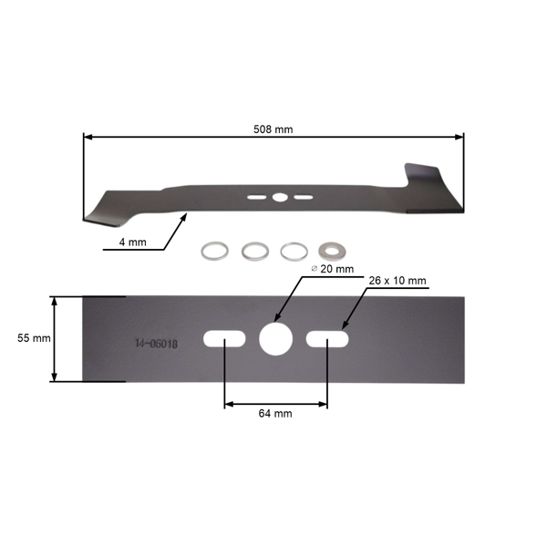Univerzálny žací nôž so zberom pre motorové kosačky 50,8 cm (20")