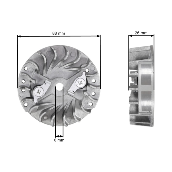 Ventilátor pre Čínske motorové píly a píly z hobbymarketov s obsahom motora 25 ccm